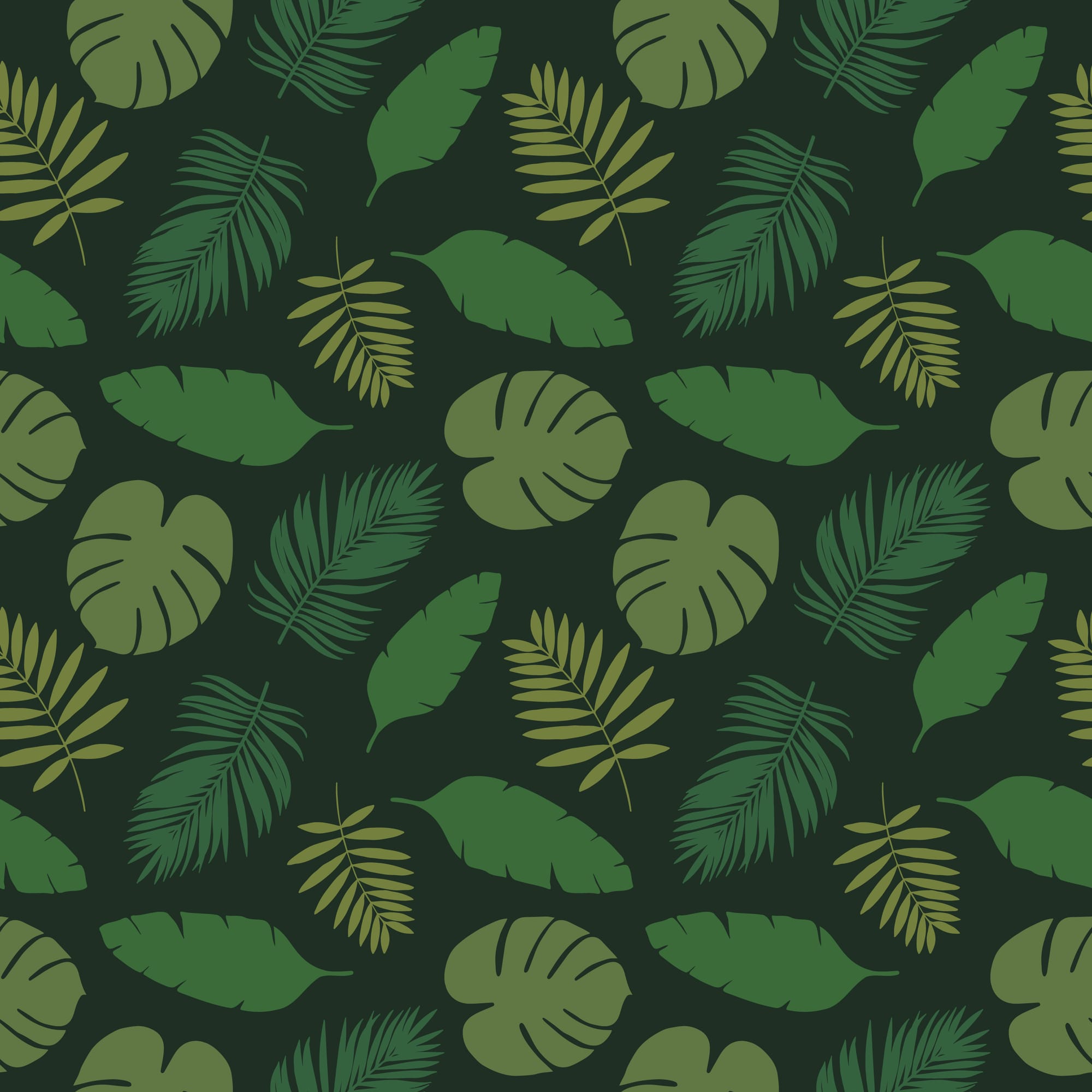 Tropical Leaves Pattern
