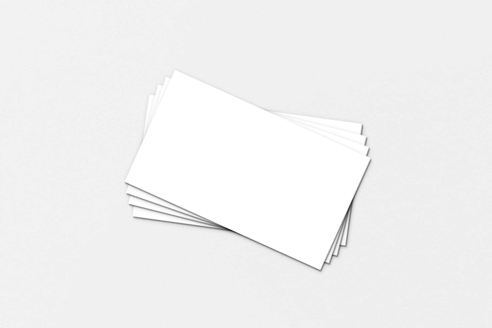 Stacked Business Card Mockup