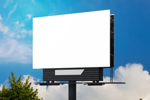 Billboard Mockup Clean Front View