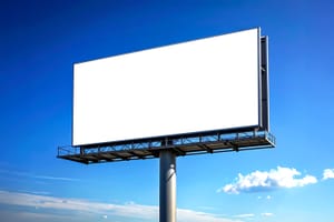 Bright Billboard Advertising Display Mockup Scene