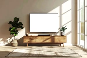 Bright Interior Device Display Mockup Scene