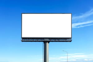 Clean Billboard Advertising Display Mockup Scene