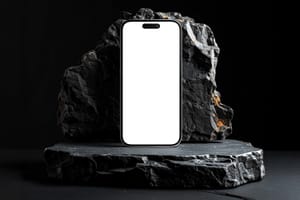 Dark Phone Product Display Mockup Scene