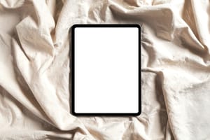 Fabric Tablet Branding Display Mockup Scene