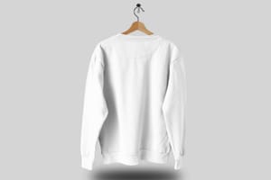 Hanging Sweatshirt Mockup Back View