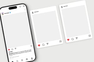 Instagram Post Mockup on Smartphone