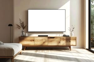 Interior Screen Device Display Mockup Scene