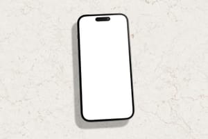 iPhone Mockup On Marble Texture