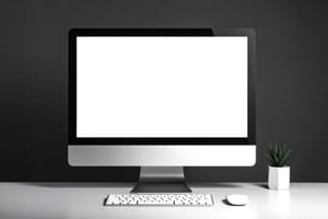 Laptop Screen Display Mockup Scene
