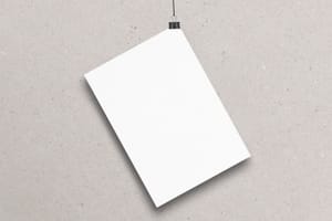 Minimal Hanging Poster Mockup