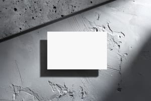 Minimal Shadow Card Branding Mockup Scene