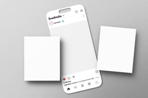 Modern Social Media Post Mockup with Ui Layout