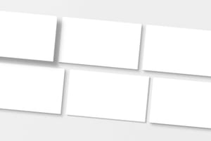 Neon Mix Business Card Grid Mockup