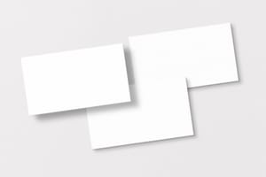 Sun Shadow Vertical Business Card Mockup