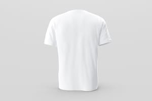 T-Shirt Mockup Back View Clean Apparel Branding Scene