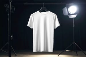 T-shirt Mockup on Studio Room