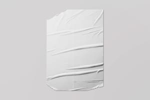 Torn Edge Wall Poster Mockup