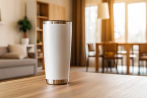 Tumbler Mockup on Table