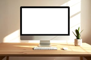 Warm Interior Screen Display Mockup Scene