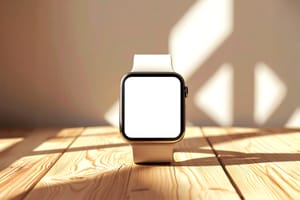 Warm Smartwatch Product Display Mockup Scene