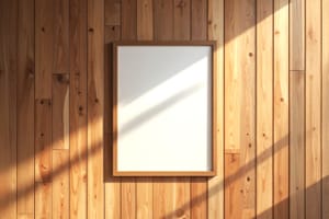 Window Light Frame Display Mockup Scene