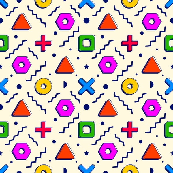 Colorful Geometric Seamless Pattern