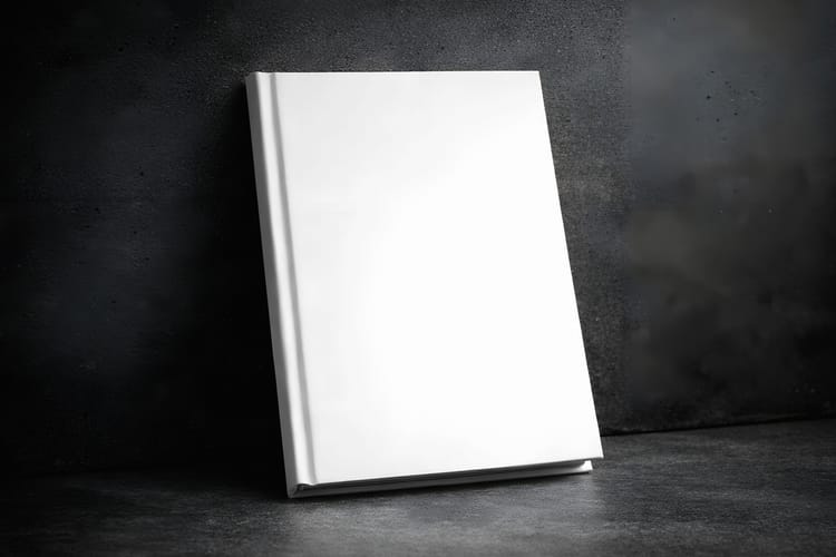 Book Mockup on Dark Background