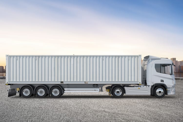 Car Truck Container Mockup