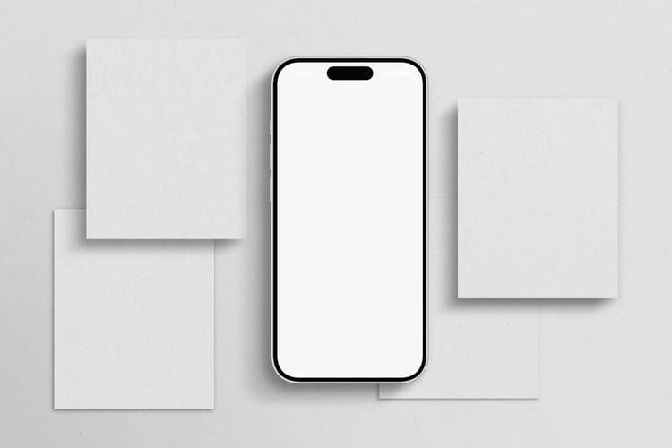 Clean Stationery Branding Identity Mockup Scene