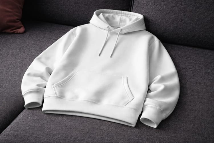 Cozy Hoodie Mockup on Couch
