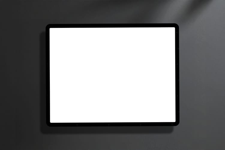 Dark Screen Device Display Mockup Scene