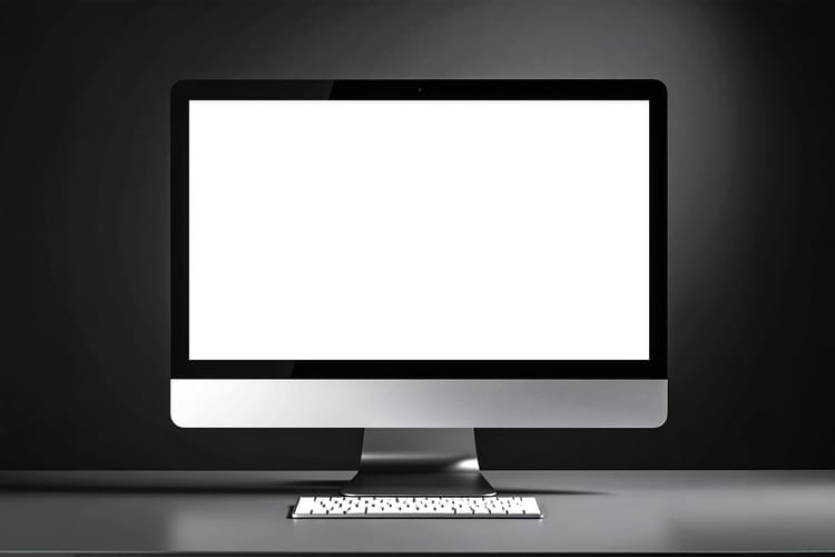 Dark Workspace Laptop Display Mockup Scene