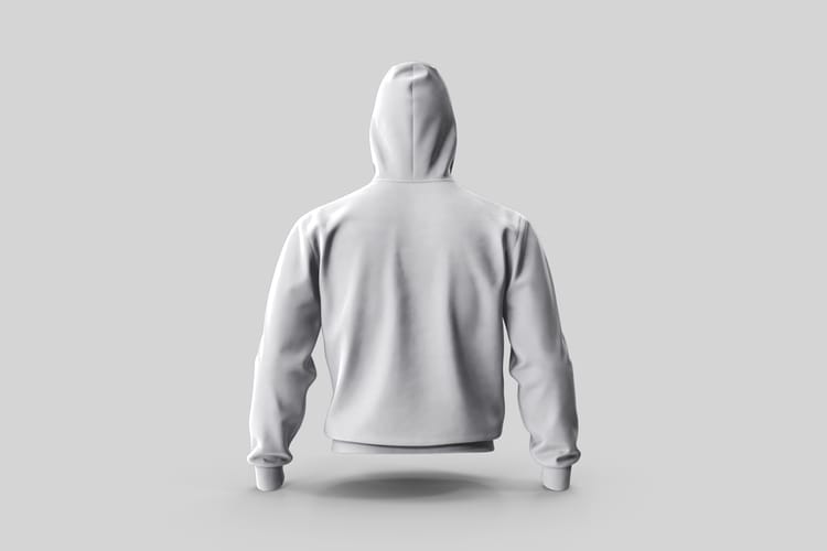 Hoodie Mockup Back View