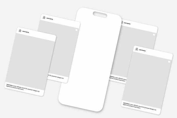 Instagram Mockup Feed Showcase