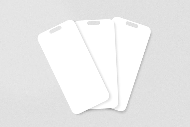 Instagram Mockup Triple Phone Stack