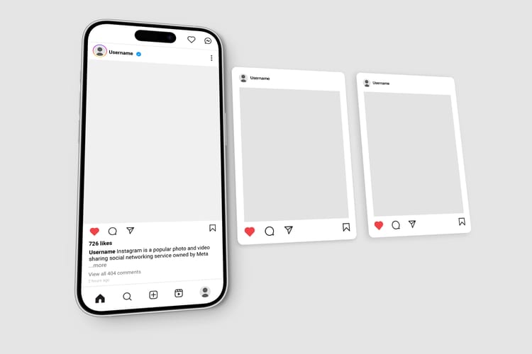 Instagram Post Portrait Mockup