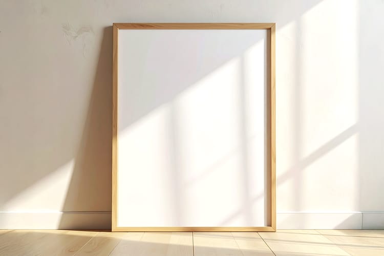 Interior Frame Poster Display Mockup Scene