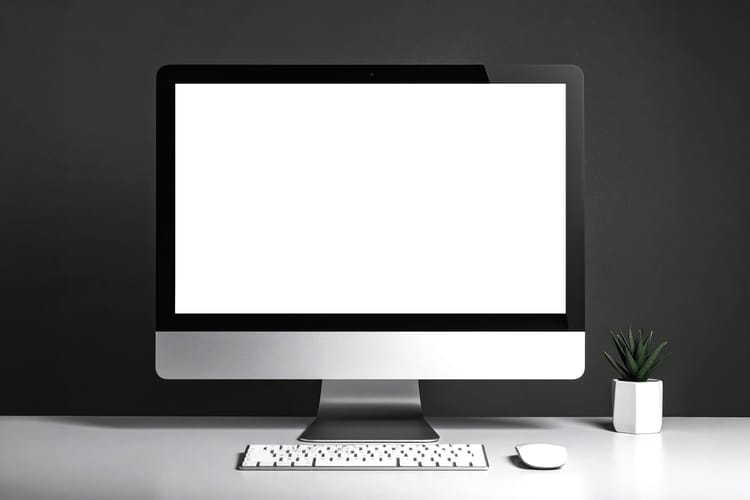 Laptop Screen Display Mockup Scene