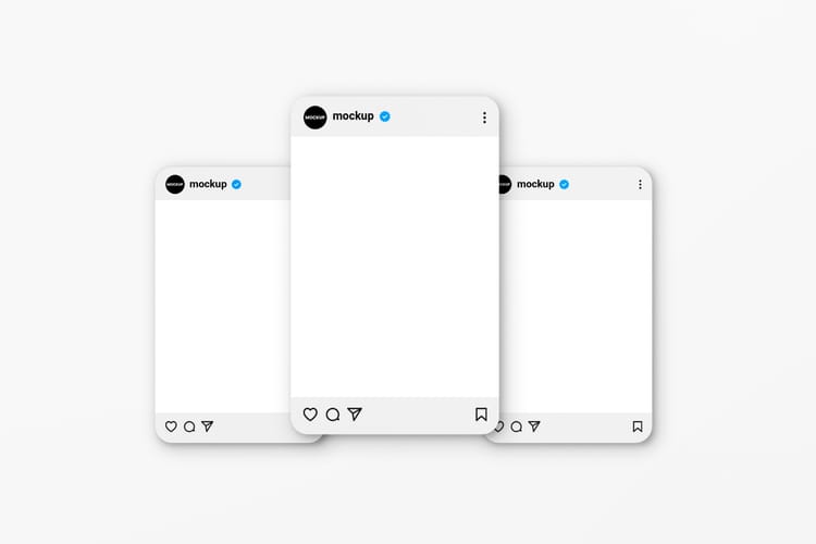 Minimal Instagram Feed Mockup