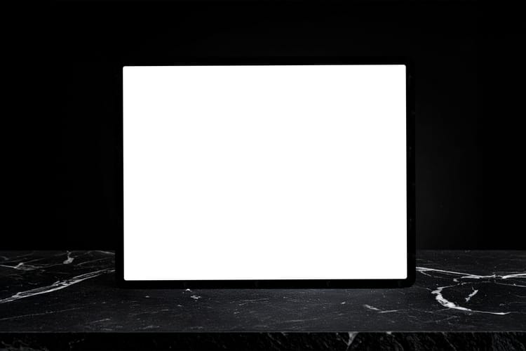 Minimal Laptop Device Display Mockup Scene