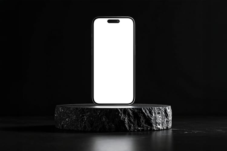 Minimal Phone Product Display Mockup Scene