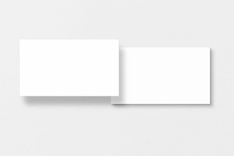 Minimal Shadow Business Card Mockup