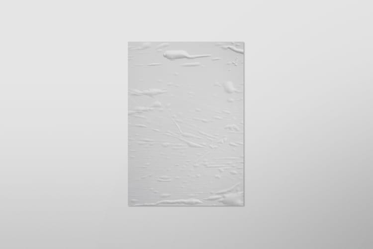 Minimal Single Glued Poster Mockup