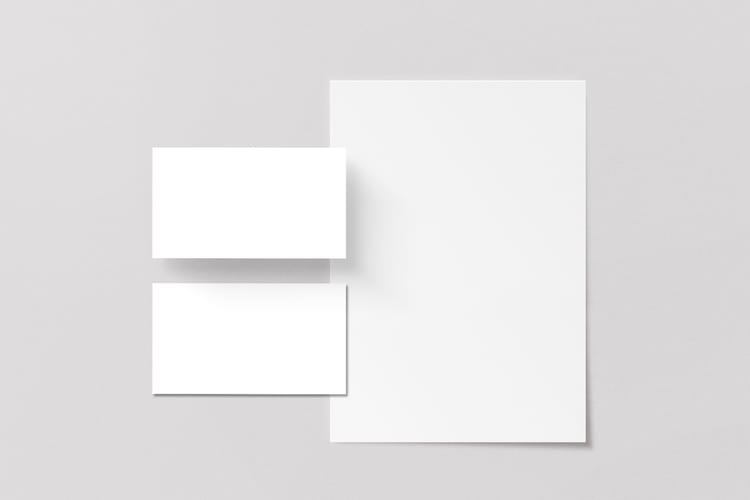 Neutral Set Card & Paper Mockup