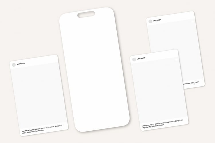 Portrait Instagram Mockup Set