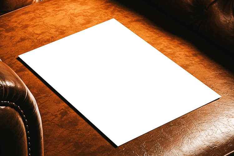 Poster Mockup on Sofa