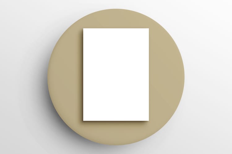 Poster Mockup on Table