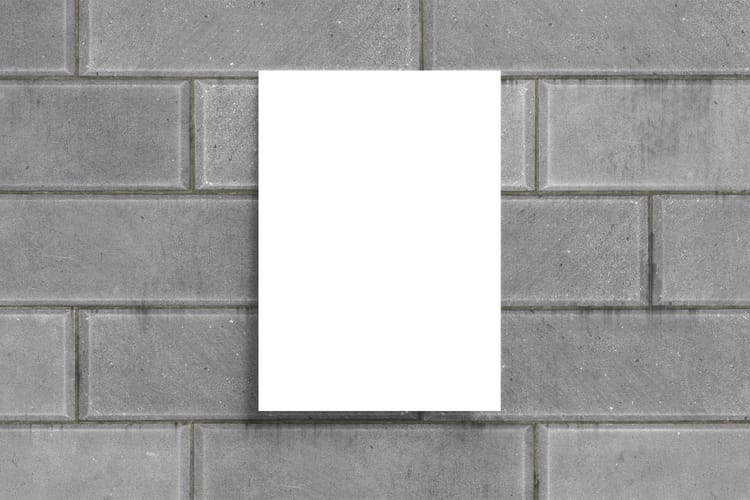 Poster Mockup on Wall