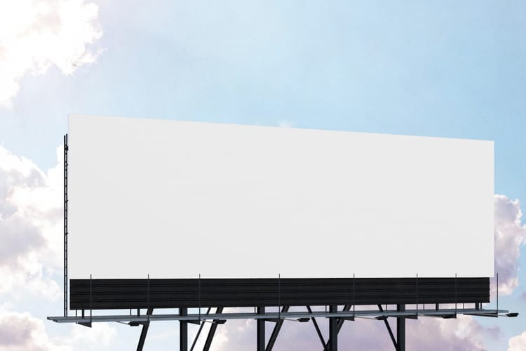 Realistic Billboard Display Mockup