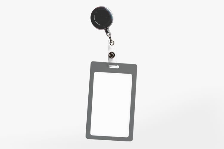 Realistic ID Card Mockup